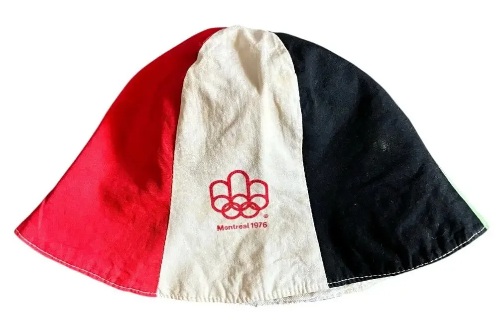 Vintage 1976 Montreal Summer Olympics Childs Bucket Hat Canada Souvenir AS IS